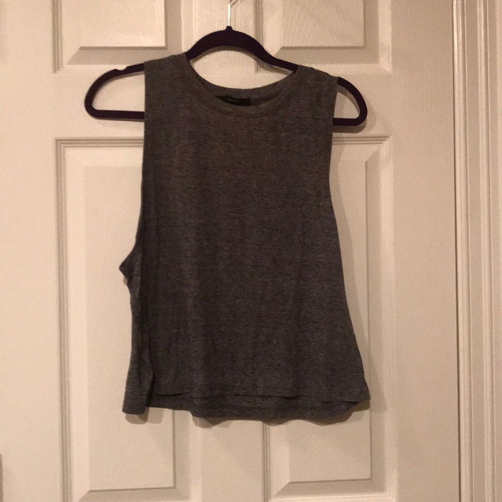 Grey tank top.